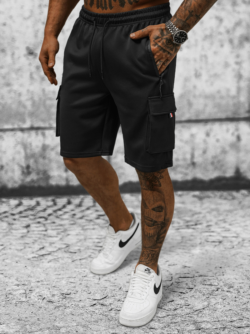 Шорти Чоловічі Чорнi OZONEE JS/8K278