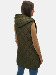 Стьобаний жіночий жилет xакi OZONEE O/H928/13