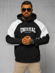 Bluza z kapturem oversize czarna OZONEE O/SWE23027Z