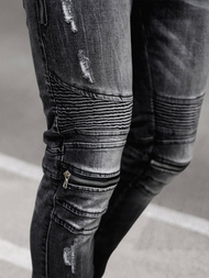 Spodnie jeansowe męskie czarne OZONEE NB/MP0007N