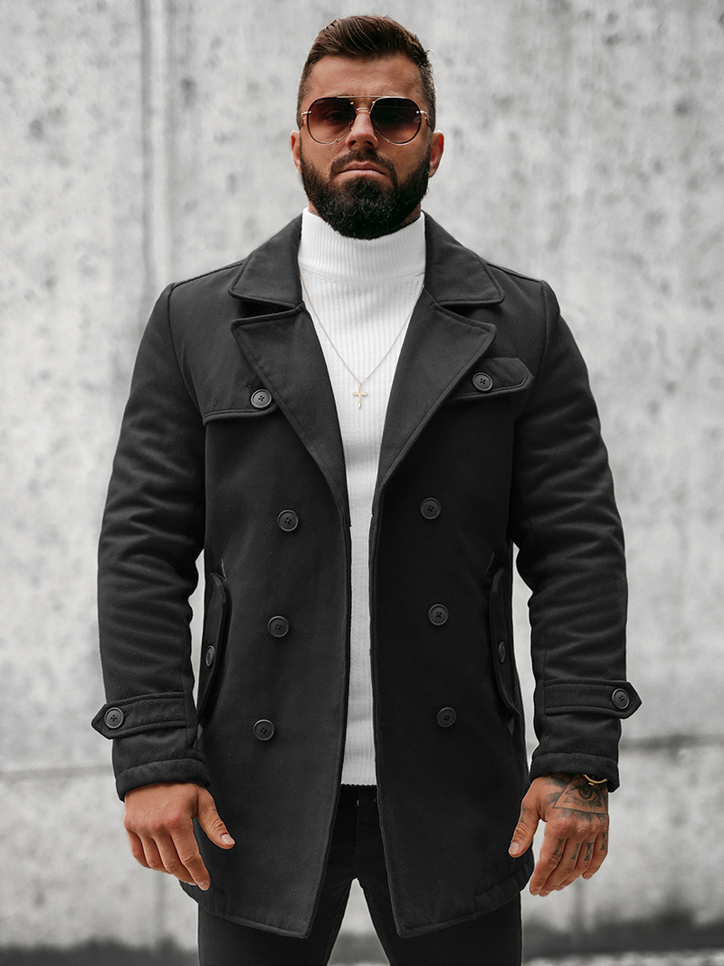 Пальто чоловіче Чорний OZONEE JS/79M3123Z