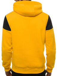 Bluza z kapturem męska żółta OZONEE JS/KS2120