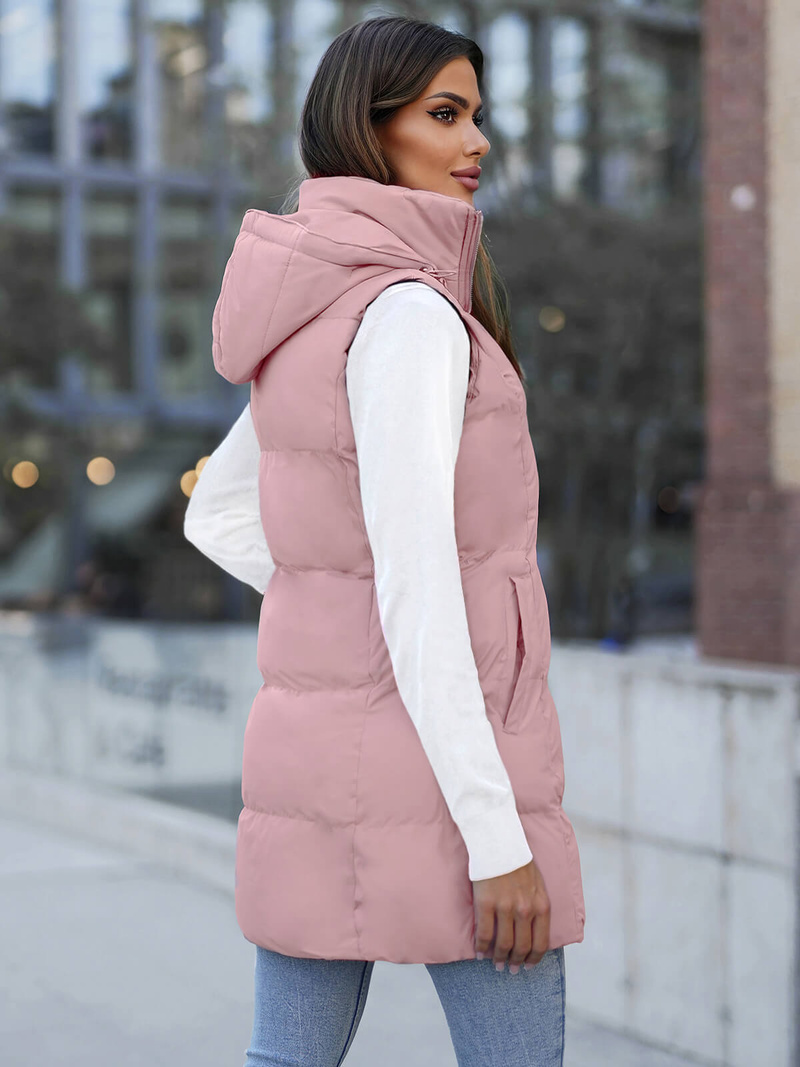 Стьобаний жіночий жилет макіяж OZONEE JS/M721/46Z