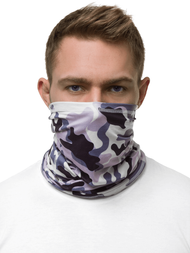 Szalik komin na szyję fioletowy-moro OZONEE JS/YW05027