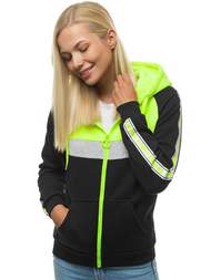 Жіноча Толстовка Чорна OZONEE JS/KSW3001