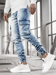 Spodnie jeansowe joggery męskie OZONEE O/B4968