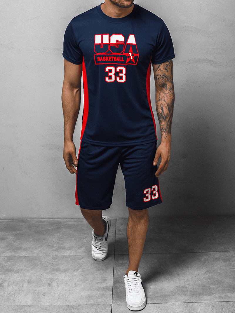 Komplet męski granatowy OZONEE JS/68C10163