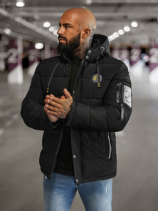 Kurtka męska pikowana czarna OZONEE JS/57M7503/392