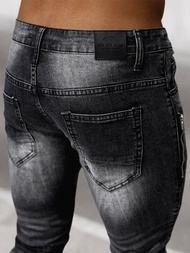 Spodnie jeansowe męskie czarne OZONEE NB/MP0007N