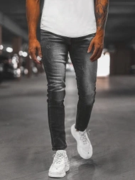 Spodnie jeansowe męskie grafitowe OZONEE NB/MP0056G