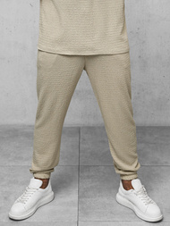 Spodnie dresowe męskie beżowe OZONEE O/K960SP