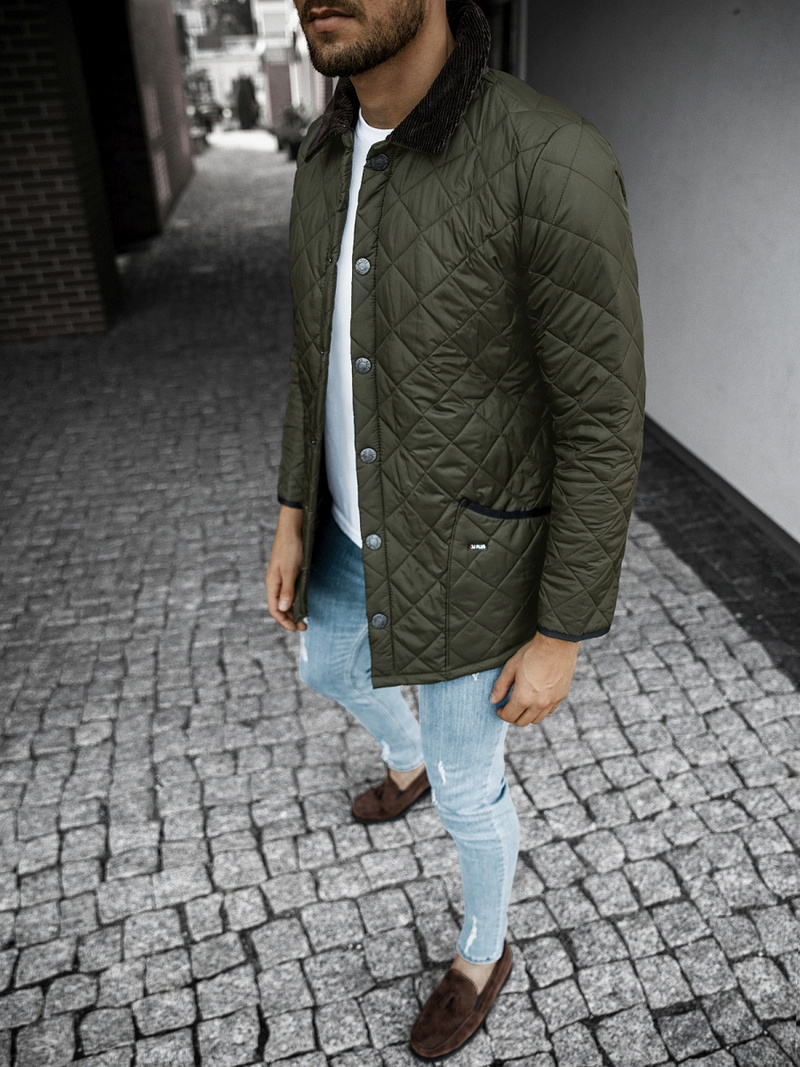 Kurtka przejściowa męska khaki OZONEE O/5619