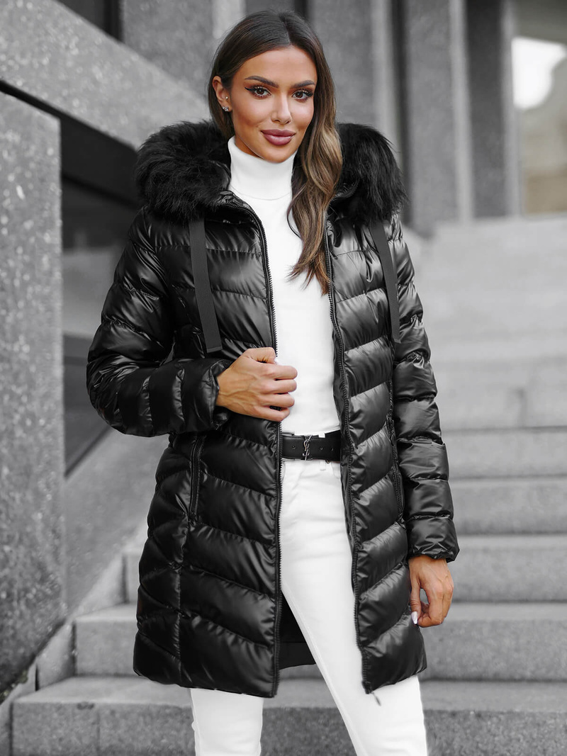 Куртка жіноча Чорна OZONEE JS/M778/392BZ