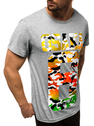 T-Shirt męski szary OZONEE JS/KS1958