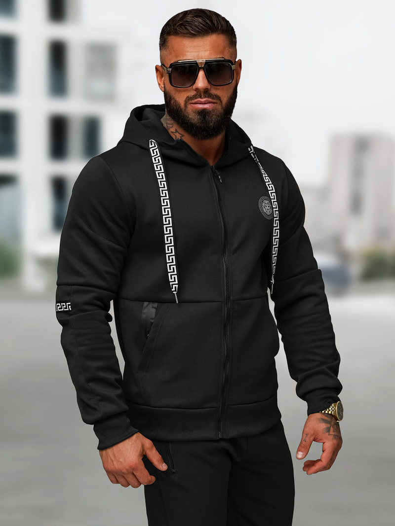 Спортивний костюм чоловічій чорний OZONEE O/LN11887