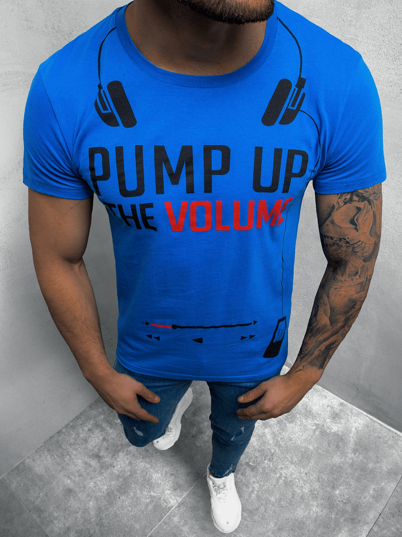 Футболка чоловіча Синя OZONEE O/1171