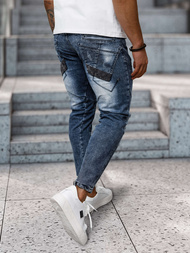 Spodnie jeansowe męskie niebieskie OZONEE NB/MP0045B