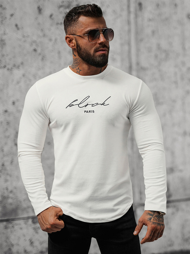 Bluza męska biała OZONEE O/5930BZ