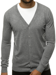 Sweter męski kardigan szary OZONEE TMK/YY06/3