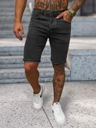 Spodenki męskie jeansowe czarne OZONEE NB/MP0315N