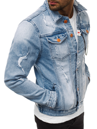 Kurtka jeans męska niebieska OZONEE G/600