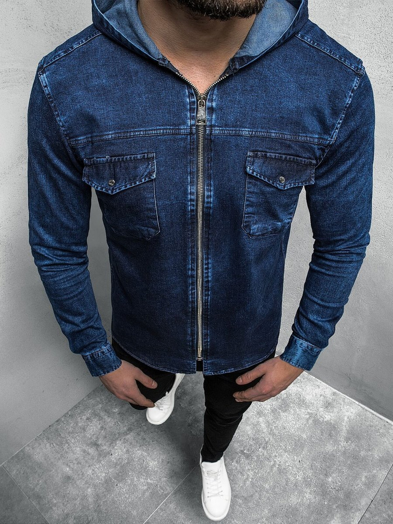 Сорочка чоловіча Синя OZONEE O/3450/21