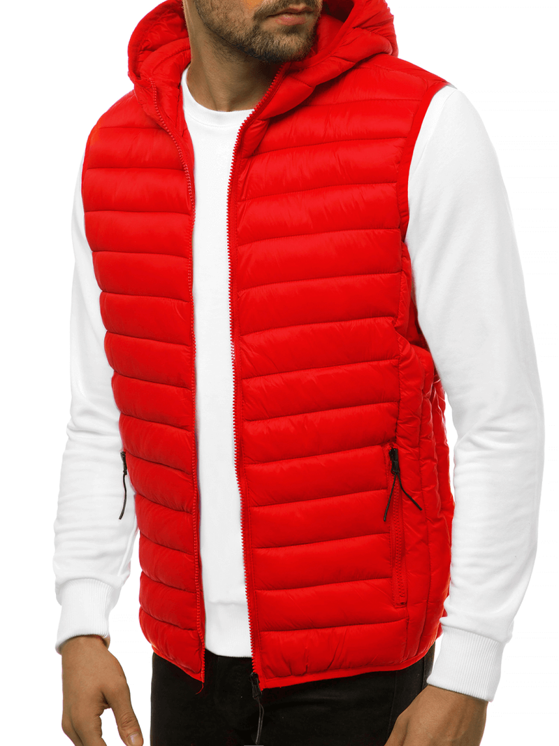 Безрукавка чоловіча Червона OZONEE JS/HDL88002Z