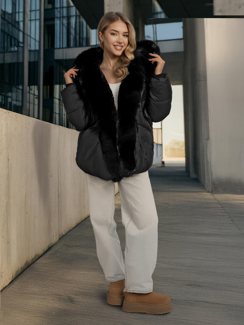 Куртка жіноча чорна OZONEE O/16M9179/392Z