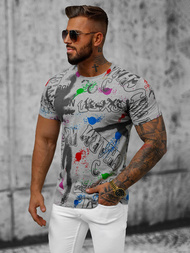 T-shirt męski szary OZONEE JS/8T967