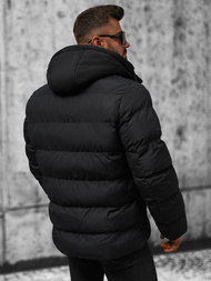 Kurtka zimowa męska pikowana czarna OZONEE JS/27M8112/392