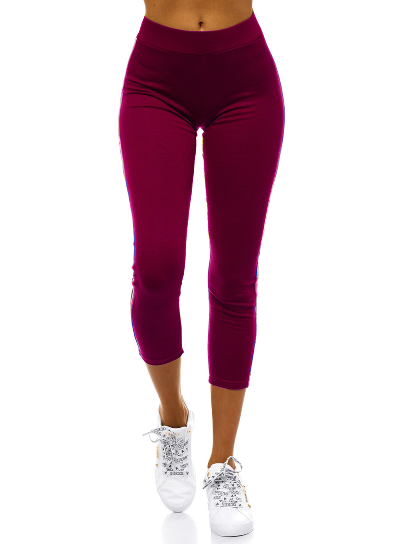 Legginsy damskie bordowe OZONEE JS/1036/E6