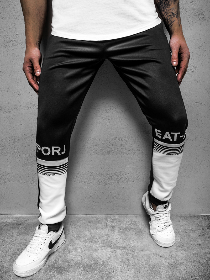 Штани спортивні чоловічі Чорно-Бiлi OZONEE JS/AM122Z