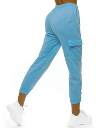 Spodnie dresowe damskie jasno-niebieskie OZONEE O/MB2001/21