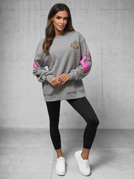 Bluza oversize szara OZONEE O/SWE23041Z