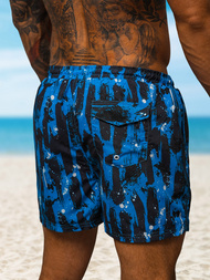 Spodenki kąpielowe męskie niebieskie OZONEE O/MTK3223