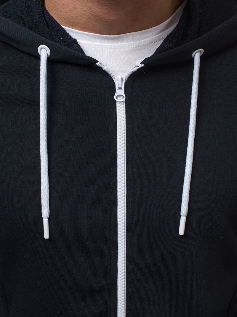 Bluza z kapturem męska granatowa OZONEE A/1009Z