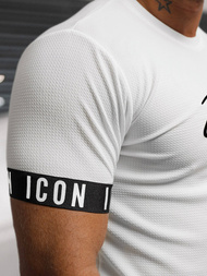 T-shirt męski biały OZONEE O/T7578