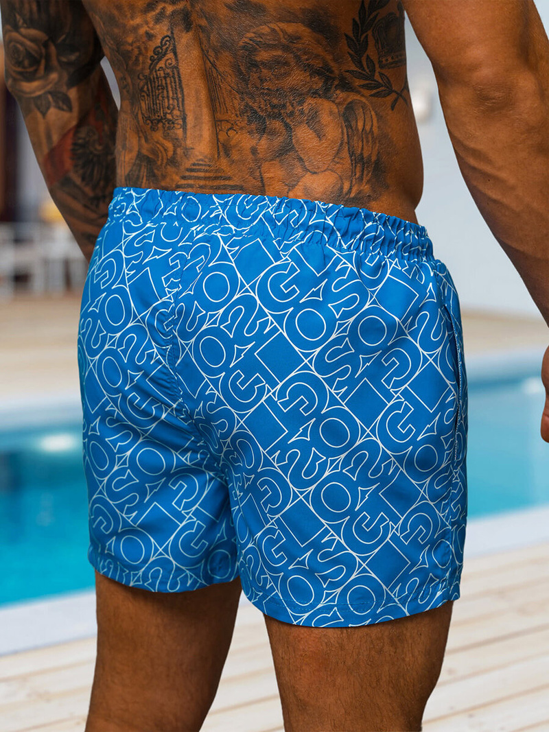 Spodenki kąpielowe męskie niebieskie OZONEE O/MTK3220