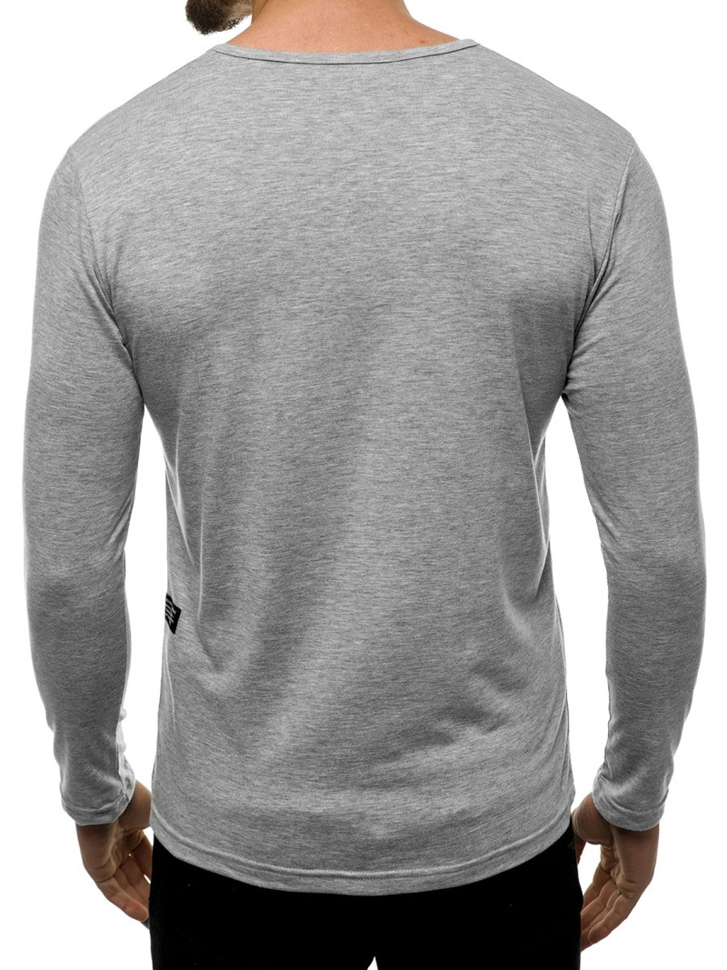Longsleeve męski szary OZONEE O/1114