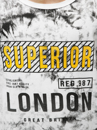 T-Shirt męski bez rękawów biały OZONEE JS/SS11037Z