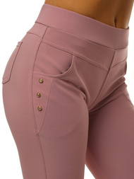 Legginsy krótkie damskie różowe OZONEE JS/1041/A16