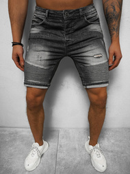 Spodenki męskie jeansowe czarne OZONEE NB/MP0033N