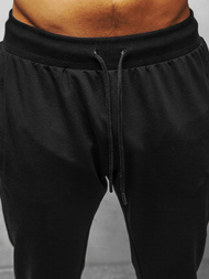 Spodnie dresowe męskie czarne b/18203022