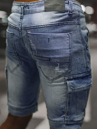 Spodenki męskie jeansowe jasnoniebieskie OZONEE NB/MP0039BCZ