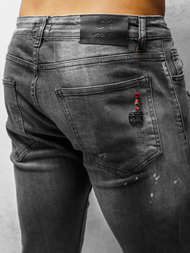 Spodenki męskie jeansowe grafitowe OZONEE DR/K130/5