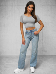 Bluzka damska szara OZONEE O/ZL-025