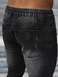 Spodnie jeansowe męskie slim fit czarne OZONEE NB/MP0063/1N