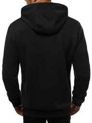 Bluza z kapturem męska czarna OZONEE JS/KS1911Z