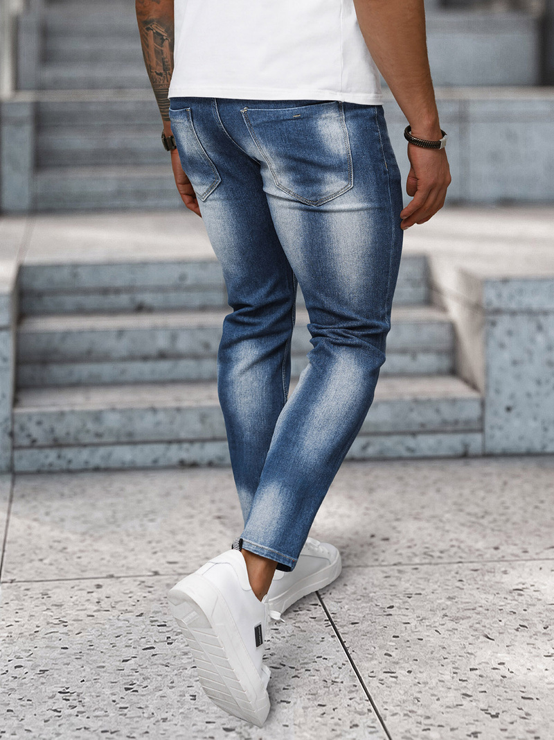Spodnie jeansowe męskie niebieskie OZONEE NB/MP0199BC