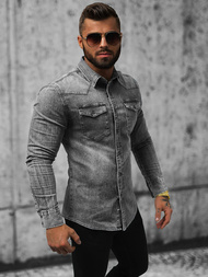 Чоловіча джинсова сорочка ciра OZONEE NB/MC710G